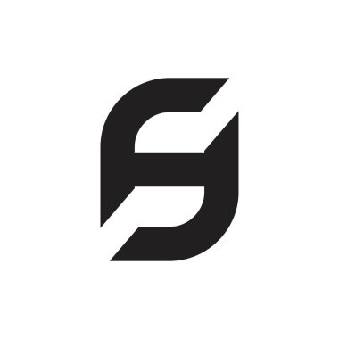 SH harfi logosu, GH harfi logo tasarım vektörü