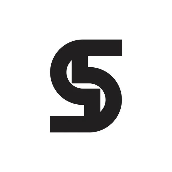 S harfi logosu, S5 harfi logosu, SS harfi logo tasarım vektörü