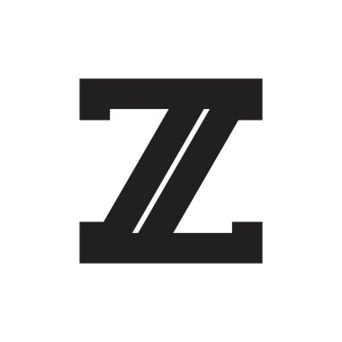 Z harfi logo tasarım vektörü