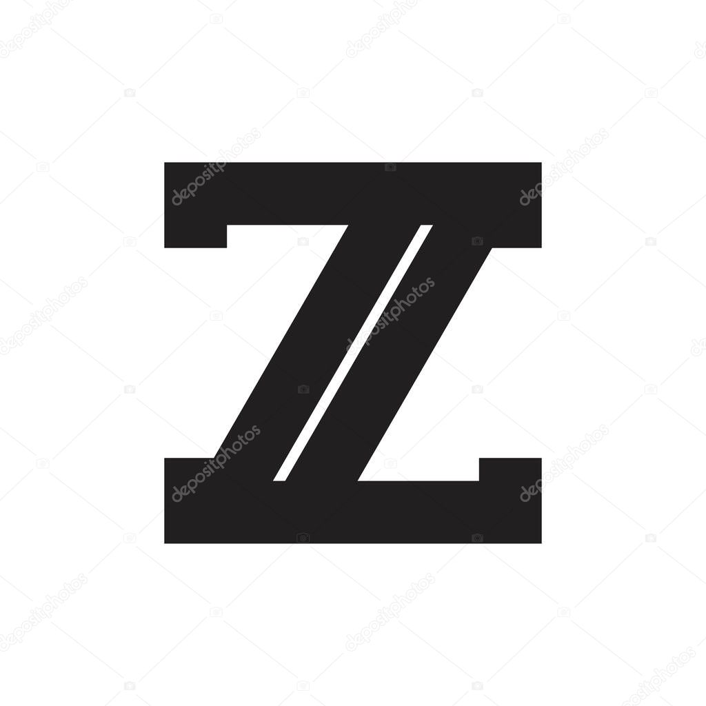Z letter logo design vector