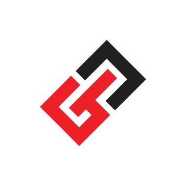 GM harf logo tasarım vektörü