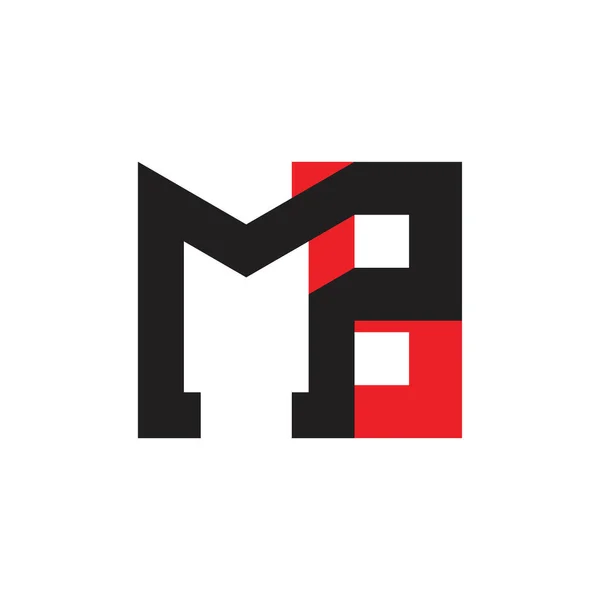 Mpb Bokstav Logotyp Bokstav Logotyp Design Vektor — Stock vektor