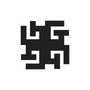 Döndürme GT harfi logo tasarım vektörü
