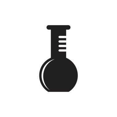 Kimyasal cam simge logo tasarım vektörü