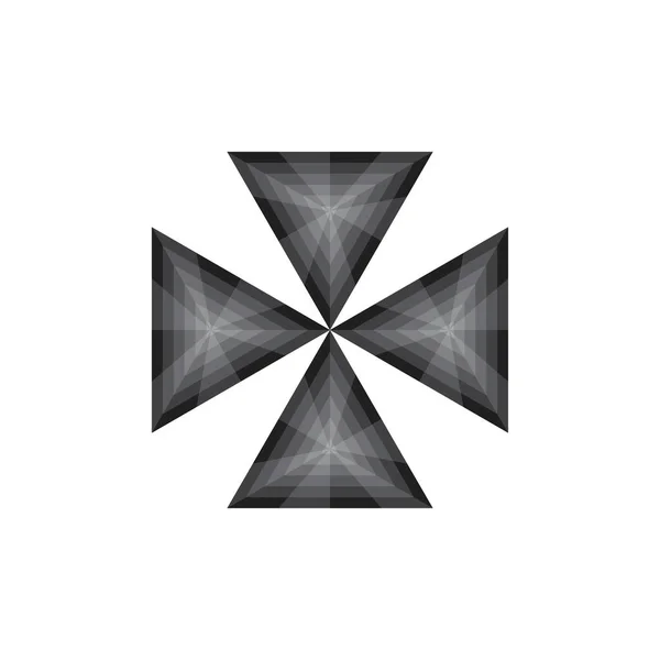 Quatro Vetor Design Logotipo Triângulo —  Vetores de Stock