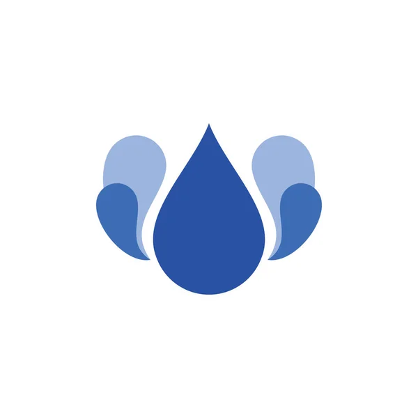 Vattenstänk Logotyp Design Vektor — Stock vektor
