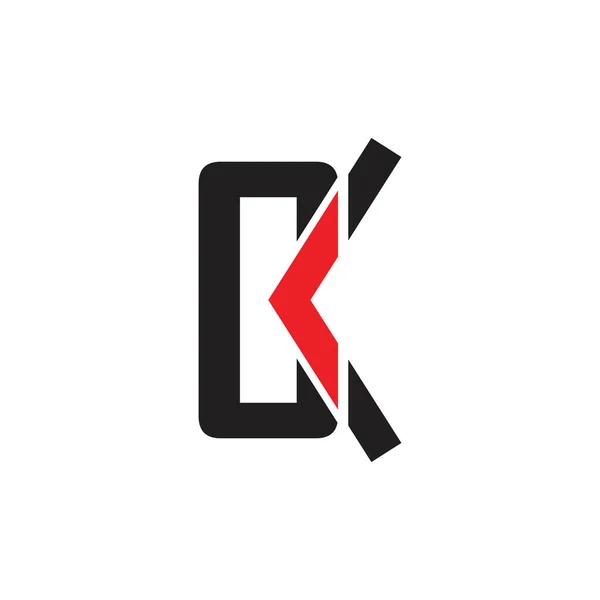 Písmeno Logo Písmeno Logo Design Vektor — Stockový vektor
