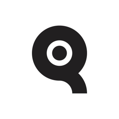 OQ harfi logo tasarım vektörü
