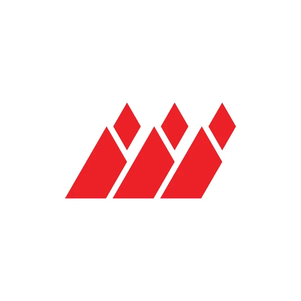 Logotipo Letra Vetor Design Logotipo Letra Triplo —  Vetores de Stock