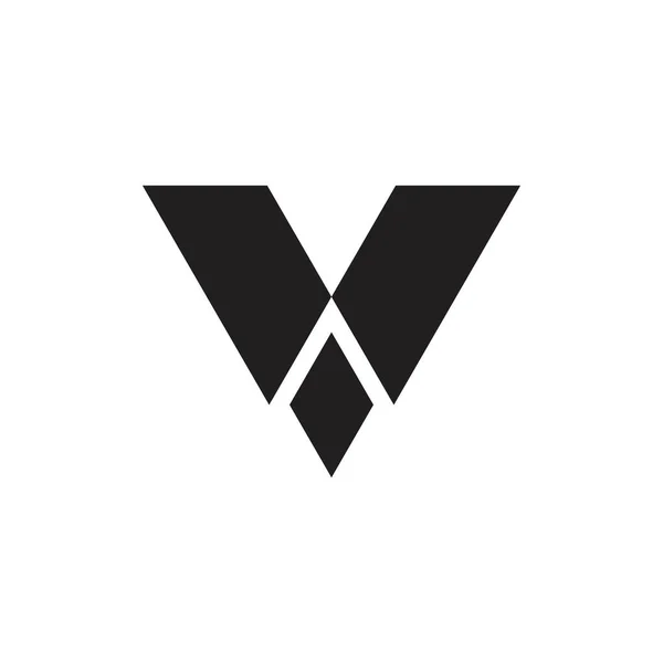 Letra Con Vector Diseño Logotipo Diamante Negro — Archivo Imágenes Vectoriales