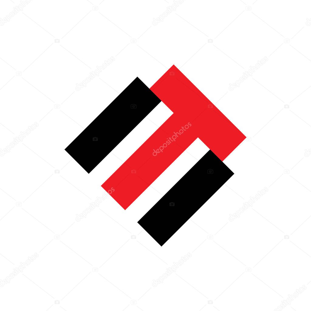 MT letter logo design vector