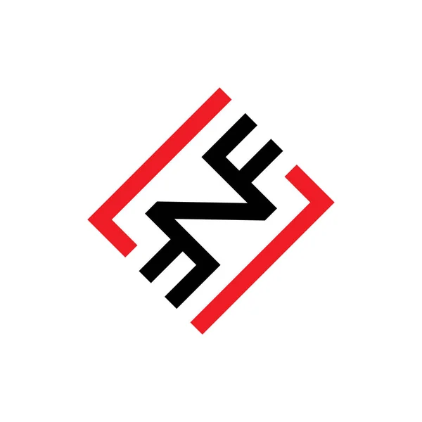 Fnf Bokstäver Logotyp Design Vektor — Stock vektor