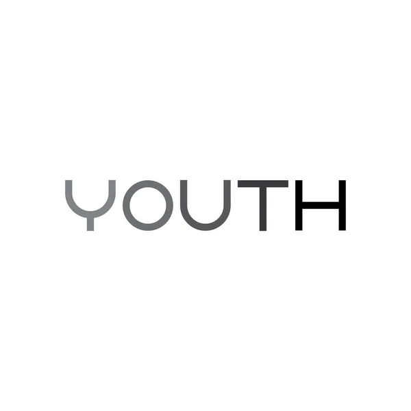 Vecteur Design Logo Lettre Jeunesse — Image vectorielle
