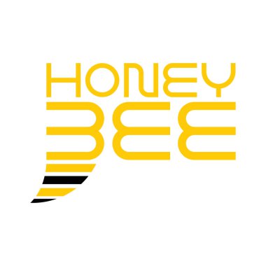 Tatlım Bee harf logo tasarım vektörü