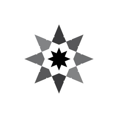 Kara Yıldız logo tasarım vektörü