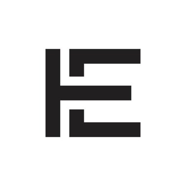 TE harfi logo tasarım vektörü