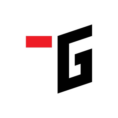 TG harfi logo tasarım vektörü