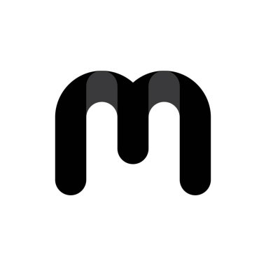 3D MT harfi, TM harf logo tasarım vektörü