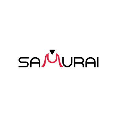 SAMURAI harf logo tasarım vektörü