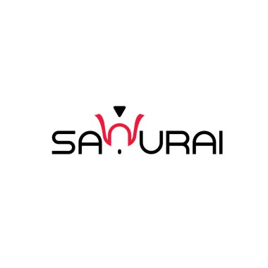 SAMURAI harf logo tasarım vektörü