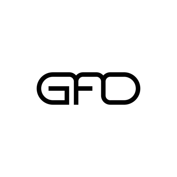 Vetor Design Logotipo Letra Gfd Ilustrações De Bancos De Imagens Sem Royalties