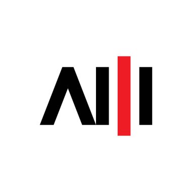 AM harfi logo tasarım vektörü