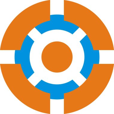 çember logo tasarım vektörü