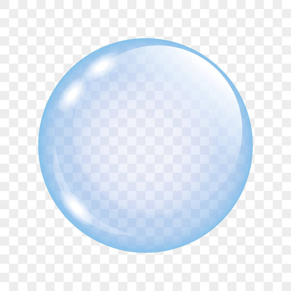 голубые прозрачные мыльные пузыри изолированы