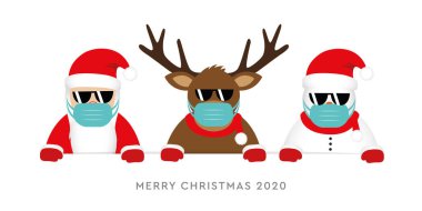 Corona virüsü 2020 Noel Baba ve Kardan Adam çizgi filmiyle tasarlandı.