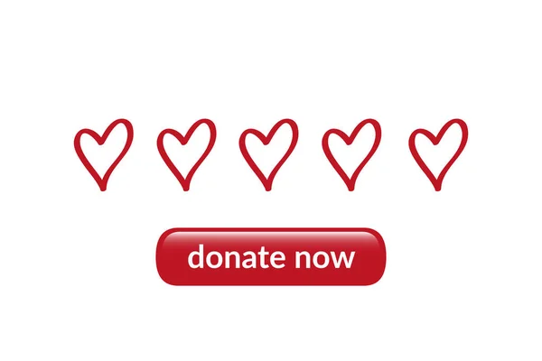 Faire un don concept d'utilité appel à dons — Image vectorielle