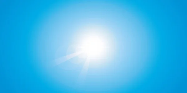 नीला धूप वाला आकाश ग्रीष्मकालीन पृष्ठभूमि — स्टॉक वेक्टर