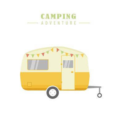 Kamp yaz tatilinde yol gezisinde.