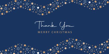 Yıldız dalga vektör illüstrasyonlu yılbaşı tebrik kartı.