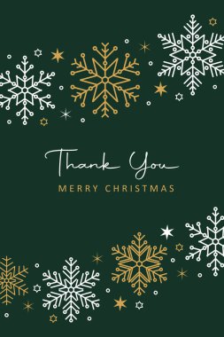 Kar taneleri vektör illüstrasyonlu Noel tebrik kartı