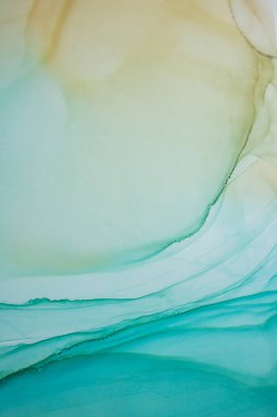 Tasarım kapağı, poster ve broşür için geçerli olan sanatsal arka plan. Modern sanat. Mermer dokusu. Doğal desen. Mürekkep renkleri inanılmaz derecede parlak. Alkol mürekkebi deniz dokusu. Çağdaş sanat.