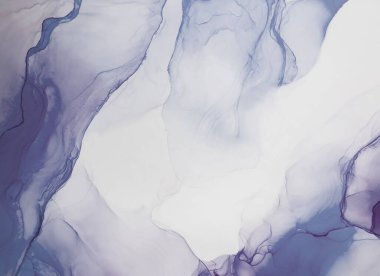 Alkol mürekkebi renkleri saydam. Soyut çağdaş sanat sıvısı. Mermer kart sunumu, el ilanı, davetiye kartı. Beyaz arkaplanda ihale dekorasyonu izole edildi. Tabloya yakın çekim.