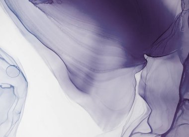 Alkol mürekkebi renkleri saydam. Soyut çağdaş sanat sıvısı. Mermer kart sunumu, el ilanı, davetiye kartı. Beyaz arkaplanda ihale dekorasyonu izole edildi. Tabloya yakın çekim.