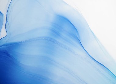 Soyut çağdaş sanat sıvısı. Alkol mürekkebi renkleri saydam. Mermer kart sunumu, el ilanı, davetiye kartı. Beyaz arkaplanda ihale dekorasyonu izole edildi.