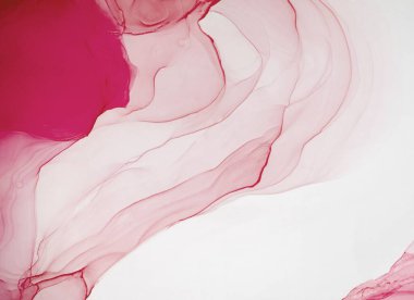 Soyut çağdaş sanat sıvısı. Alkol mürekkebi renkleri saydam. Mermer kart sunumu, el ilanı, davetiye kartı. Beyaz arkaplanda ihale dekorasyonu izole edildi.