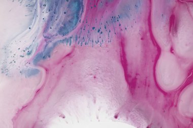 Soyut akrilik resim. Mermer mavisi soyut arkaplan. Sıvı mermer deseni. Karışık mavi ve yeşil boyalarla el boyası arka plan. Modern sanat.