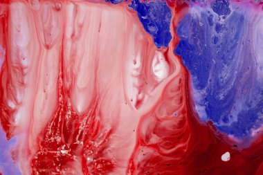 Soyut akrilik resim. Mermer mavisi soyut arkaplan. Sıvı mermer deseni. Karışık mavi ve yeşil boyalarla el boyası arka plan. Modern sanat.