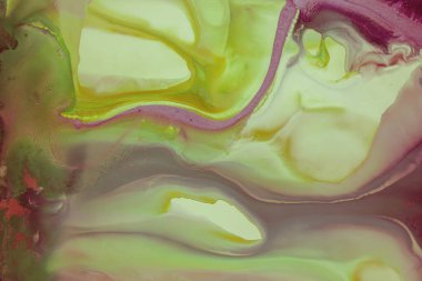 Soyut akrilik resim. Mermer mavisi soyut arkaplan. Sıvı mermer deseni. Karışık mavi ve yeşil boyalarla el boyası arka plan. Modern sanat.