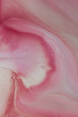 Soyut akrilik resim. Mermer mavisi soyut arkaplan. Sıvı mermer deseni. Karışık mavi ve yeşil boyalarla el boyası arka plan. Modern sanat.