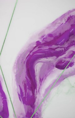 Sıvı akış desenli boya. Modern sanat geçmişi. Soyut epoksi reçine resmi. Bronz renkli yeşil dalgalar. soyut dijital kağıt ince sanat deseni.