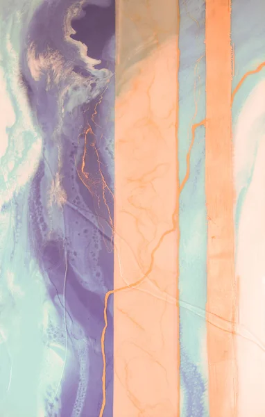 Фарба Текстури Рідкого Потоку Сучасний Художній Фон Абстрактний Живопис Епоксидної — стокове фото