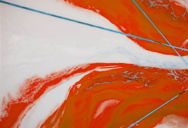 Жидкий Поток Текстурной Краски Современное Искусство Фон Абстрактная Эпоксидная Смола — стоковое фото