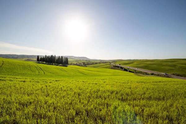 Famous view in Tuscany — Stock Photo, Image