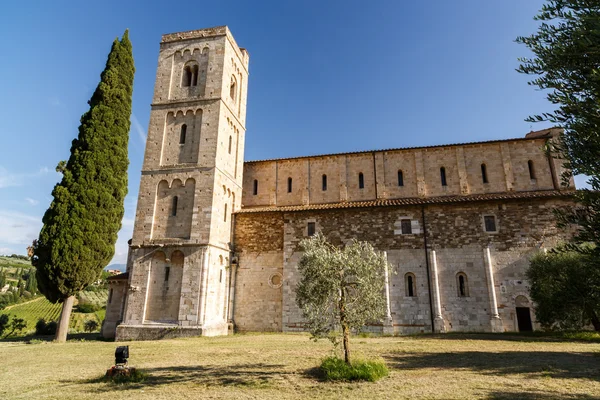 Abdij van saint antimo, Toscane — Stockfoto