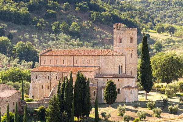 Аббатство Святого Антимо в Тоскане — стоковое фото