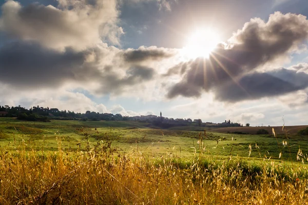 Paysage urbain pittoresque de Pienza, Toscane — Photo